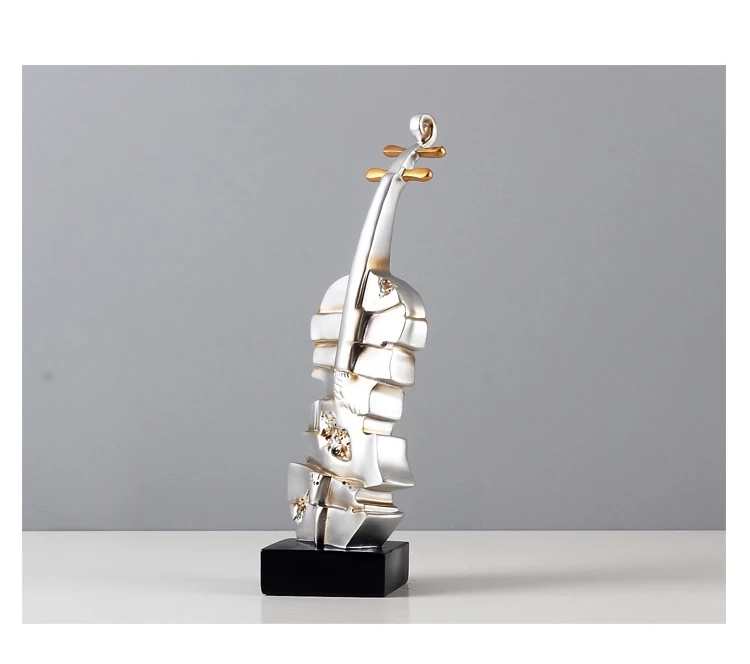 Нордическая скрипка скульптура Смола фортепианные фигурки аксессуары для дома креативная Музыка Скрипка украшения миниатюрные Статуэтка ремесла