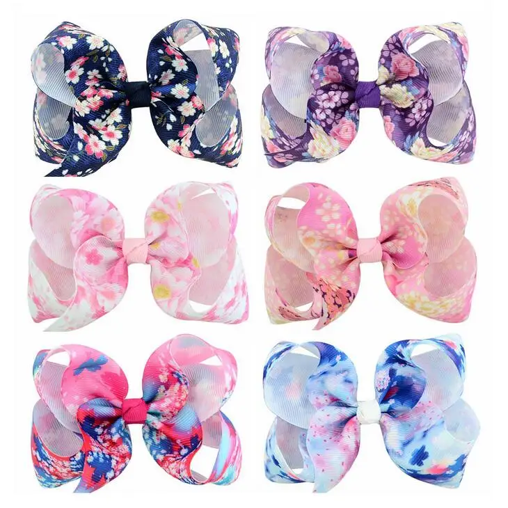 Peony ribbon hairbow