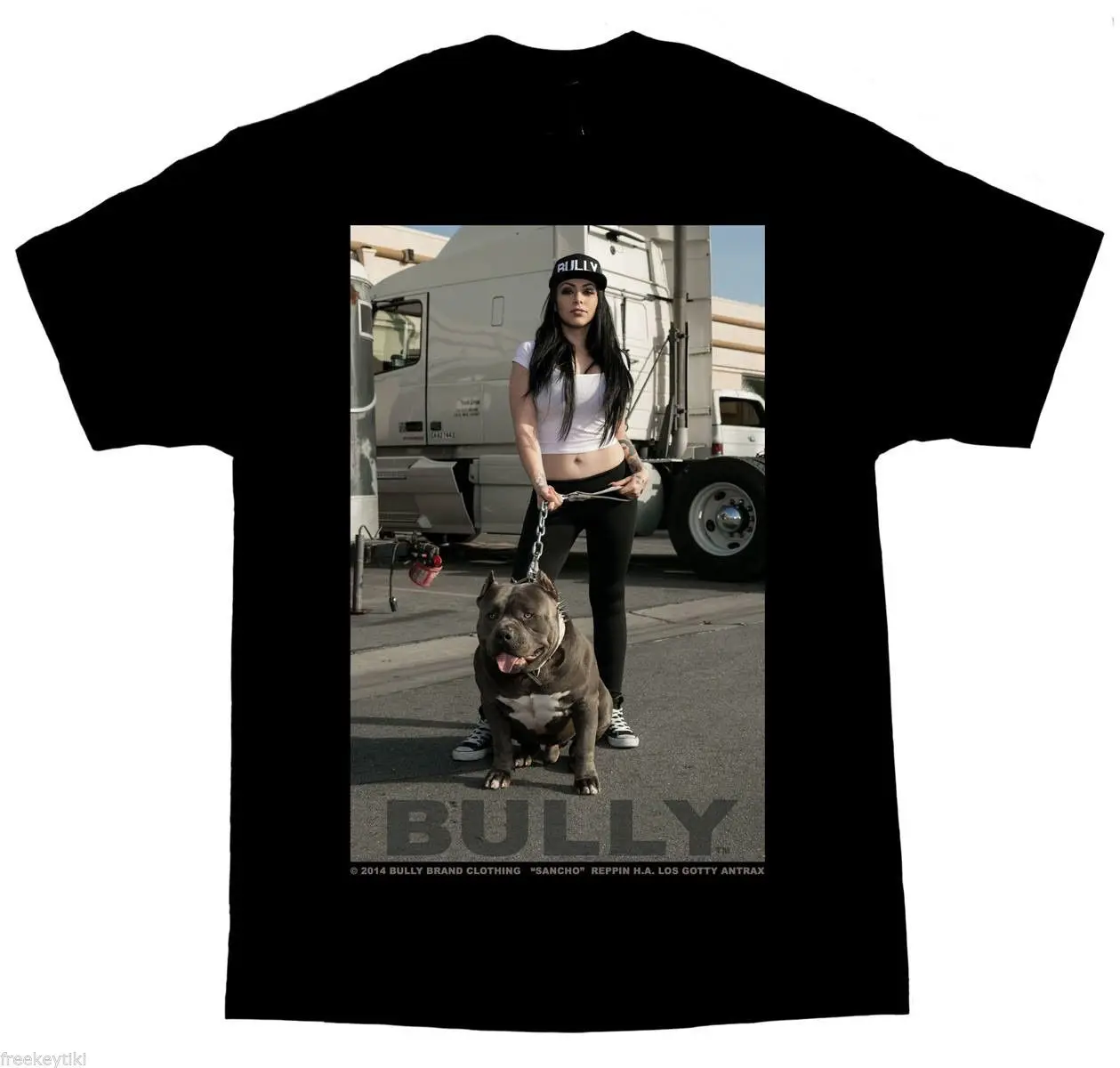 Мужская футболка с надписью DGA BULLY &quotSancho&quot Pitbull Pit Bull Dog Cholo Повседневная унисекс |