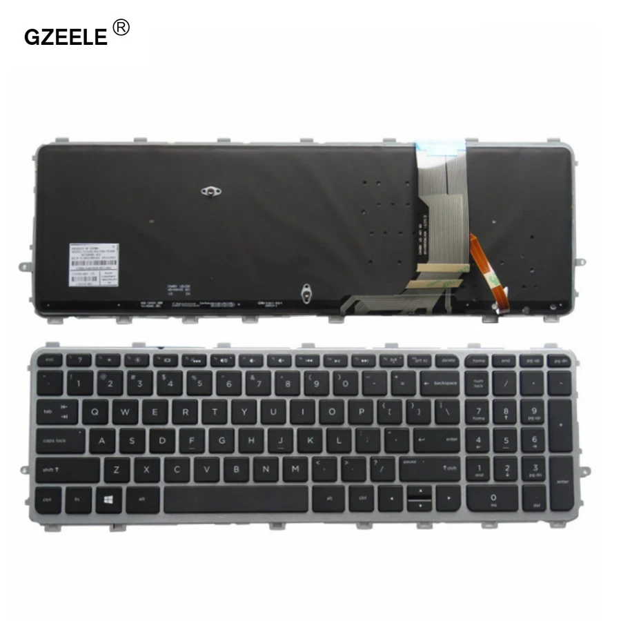 GZEELE для hp ENVY 15-J 17-J 720244-001 711505-001 736685-001 6037B0093301 V140626AS2 Ноутбук США клавиатура с подсветкой