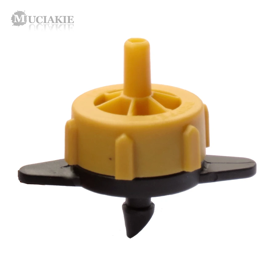 

MUCIAKIE 10PCS 2L/H Pressure Compensating Drip Dropper Emitter Watering Tree Flow Drippers for Arrow Drip System on Line Hose