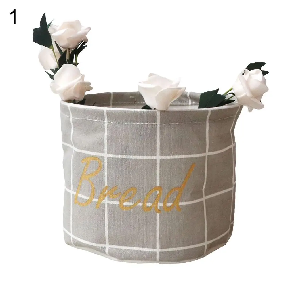 

Chic Cotton Linen Table Cosmetic Sundries Organizer Box Folding Storage Basket Foldable