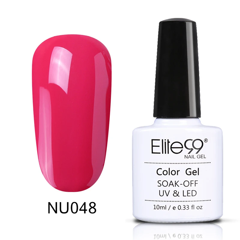Elite99 фиолетовый Гель-лак для ногтей Полупостоянный лак для ногтей УФ-гель лак замачиваемый дизайн ногтей Лаковая эмаль - Цвет: NU048