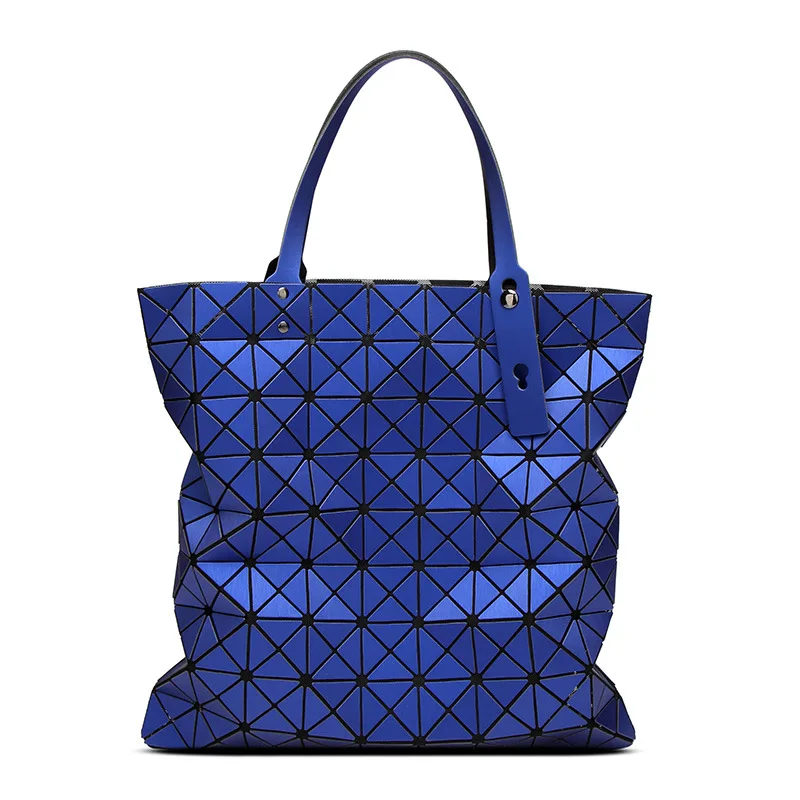 

Hot Fashion Blue Women's Hight Quality Same As Baobao BAG Ladies' Shoulder Bag Lattice Geometric Fashion Tote Bag 9*9 Matt Color