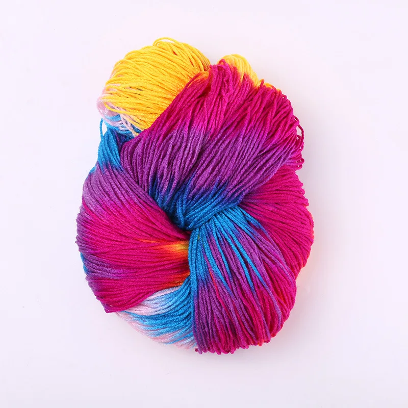 

Warm Yarn Anti-Pilling Flashy Yarn Cotton Chunky Knitting Wool Yarn Baby Sweater Free Shipping Approx 100G