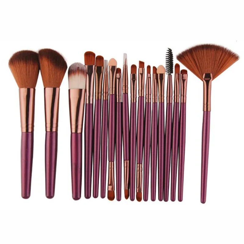 

18Pcs Makeup Brushes Tool Set Cosmetic Powder Eye Shadow Foundation Blush Blending Beauty Make Up Brush Maquiagem