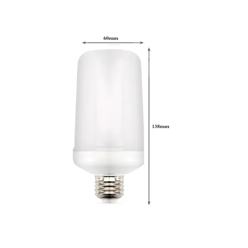 E27/E26 SMD 2835 Светодиодная лампа с эффектом пламени мерцающим огнем креативное