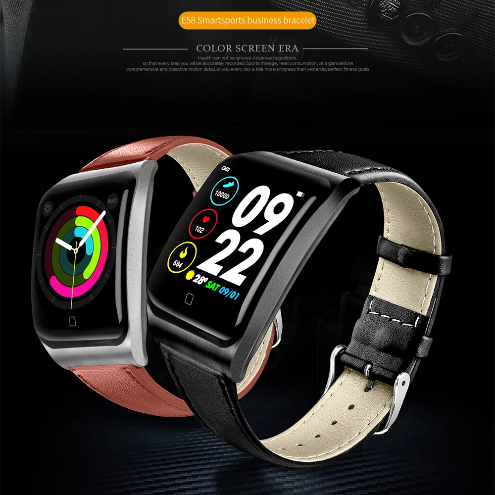 

Timethinker E58 Smart Watch Reloj ECG PPG Watch Relogio Men 3D Smartwatch Blood Pressure Heart Rate Monitor Fitness Tracker IP68