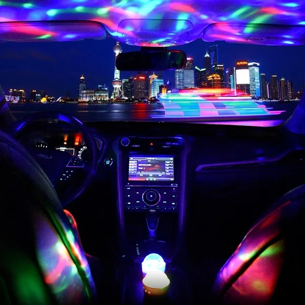 Multi Color USB Led Car Interior Lighting Kit Atmosphere Light Neon Lamps