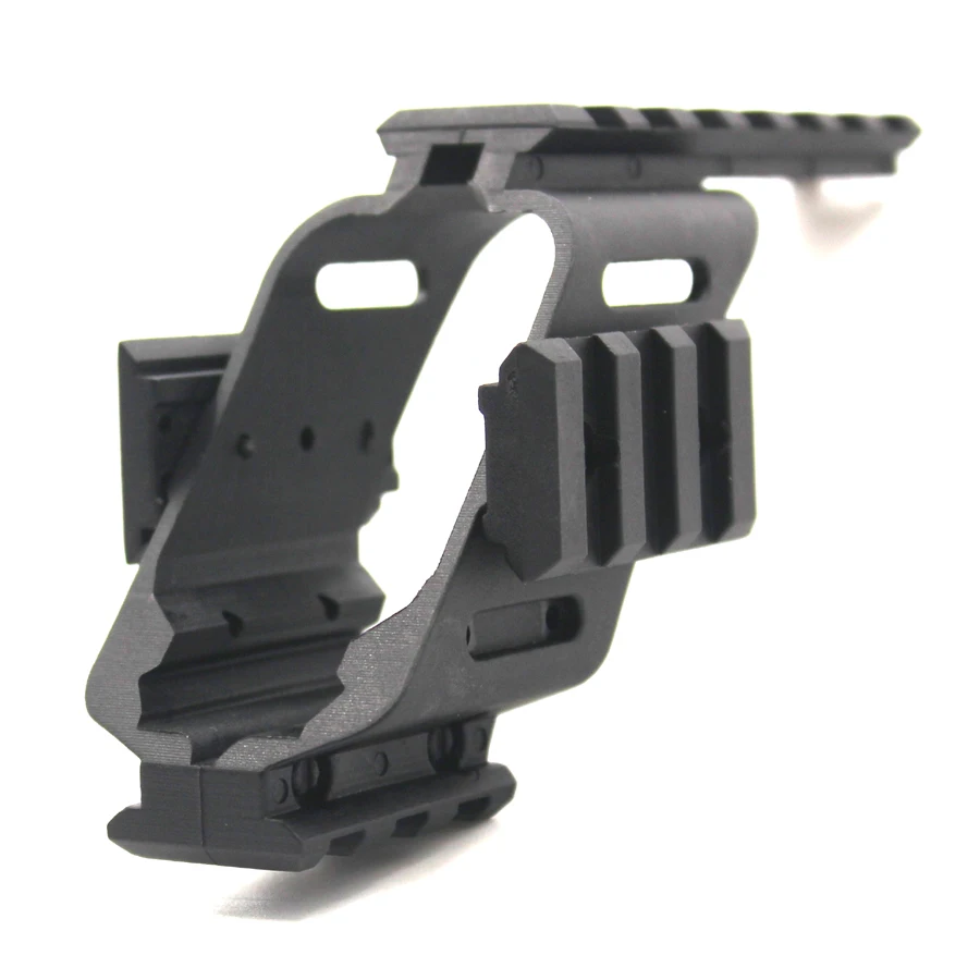 

Universal Tactical AEG Pistol Plastic Polymer Base Quad Rail Picatinny Sight Laser lighting Scope Mount For Glock 17 5.56 1911