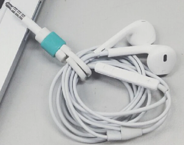 100 шт. USB кабель намотки данных Шнур для наушников протектор защита для оболочки Liberator для iPhone Android звенья шнур для наушников