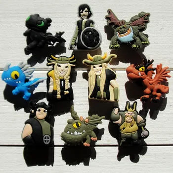 

1pc How to Train Your Dargon PVC Shoe Charms Shoe accessories Shoe Buckles Accessories Fit Bands Bracelets Croc JIBZ Gift Kids