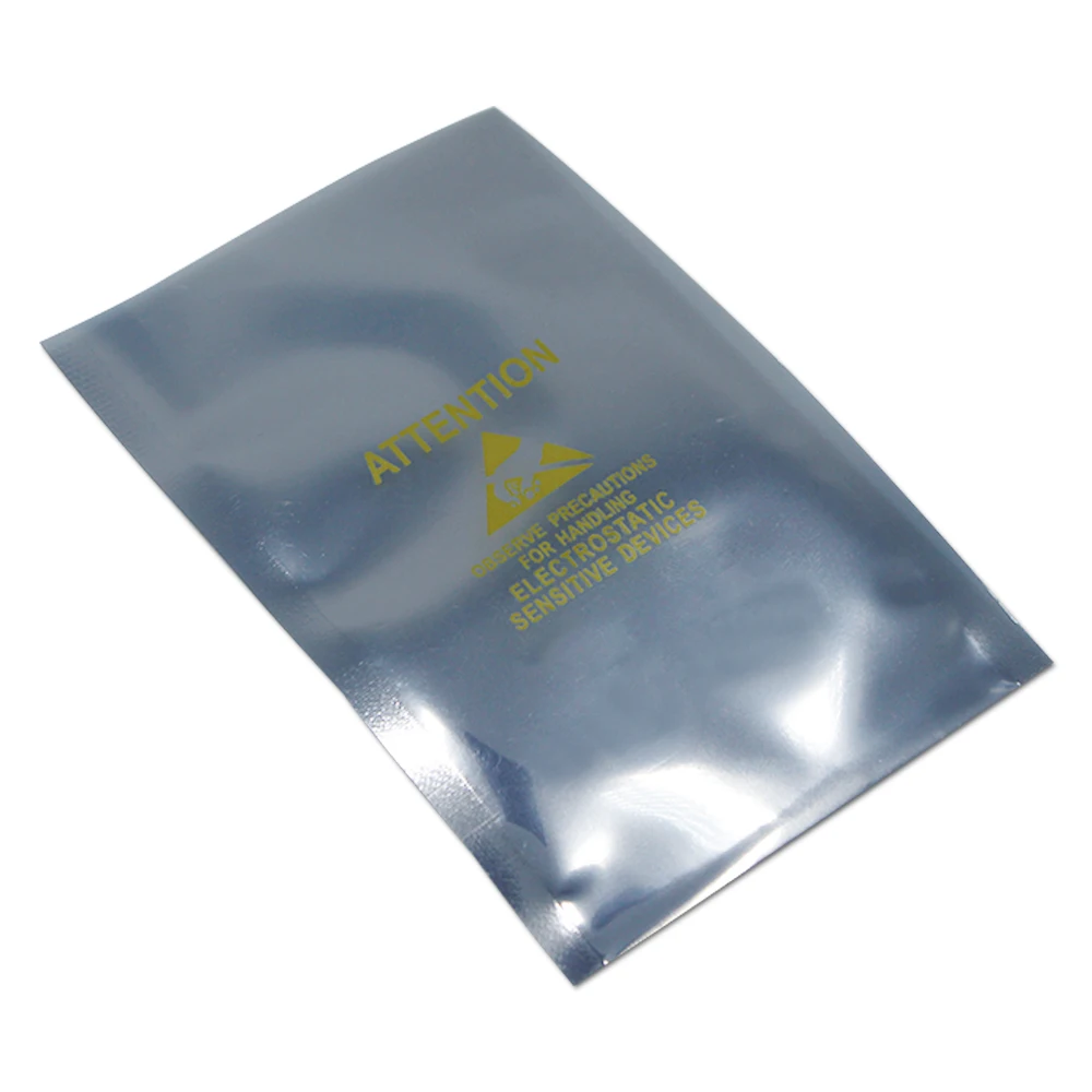 2500Pcs/Lot DHL Open Top Antistatic Shielding ESD Bag for Electronic