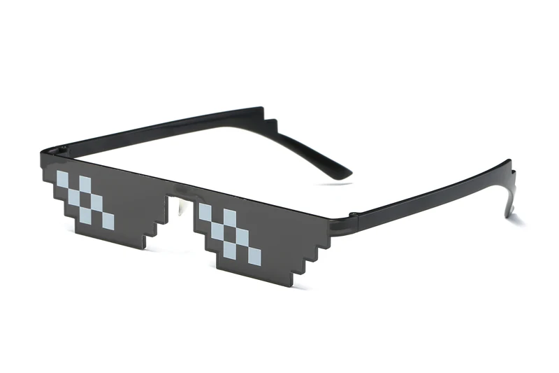 Thug life дело с ним солнцезащитные очки для женщин и мужчин очки-мозаика Лидер продаж 8 бит стиль пиксель носоупоры