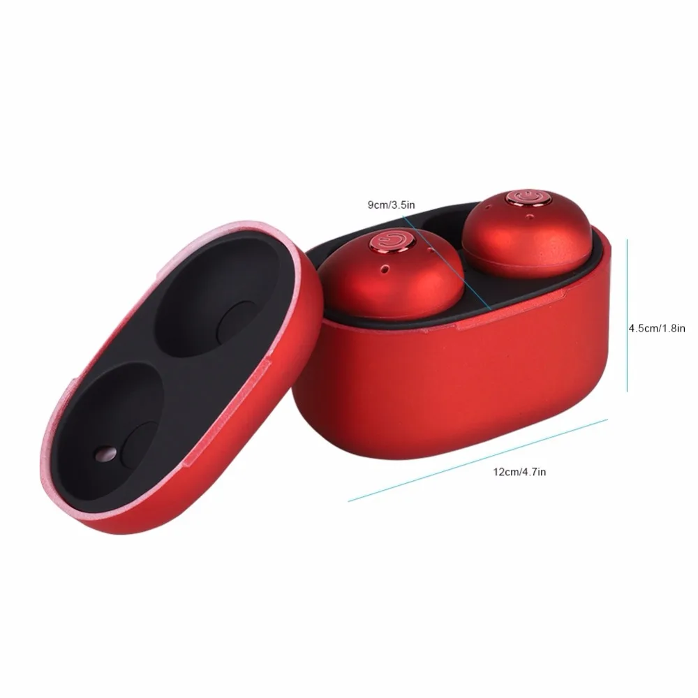 Мини-наушники-вкладыши TWS True Беспроводной стерео наушники Bluetooth 5,0 EDR спортивные наушники USB настенное зарядное устройство для смартфон планшеты и ноутбук 3 часа воспроизведения музыки