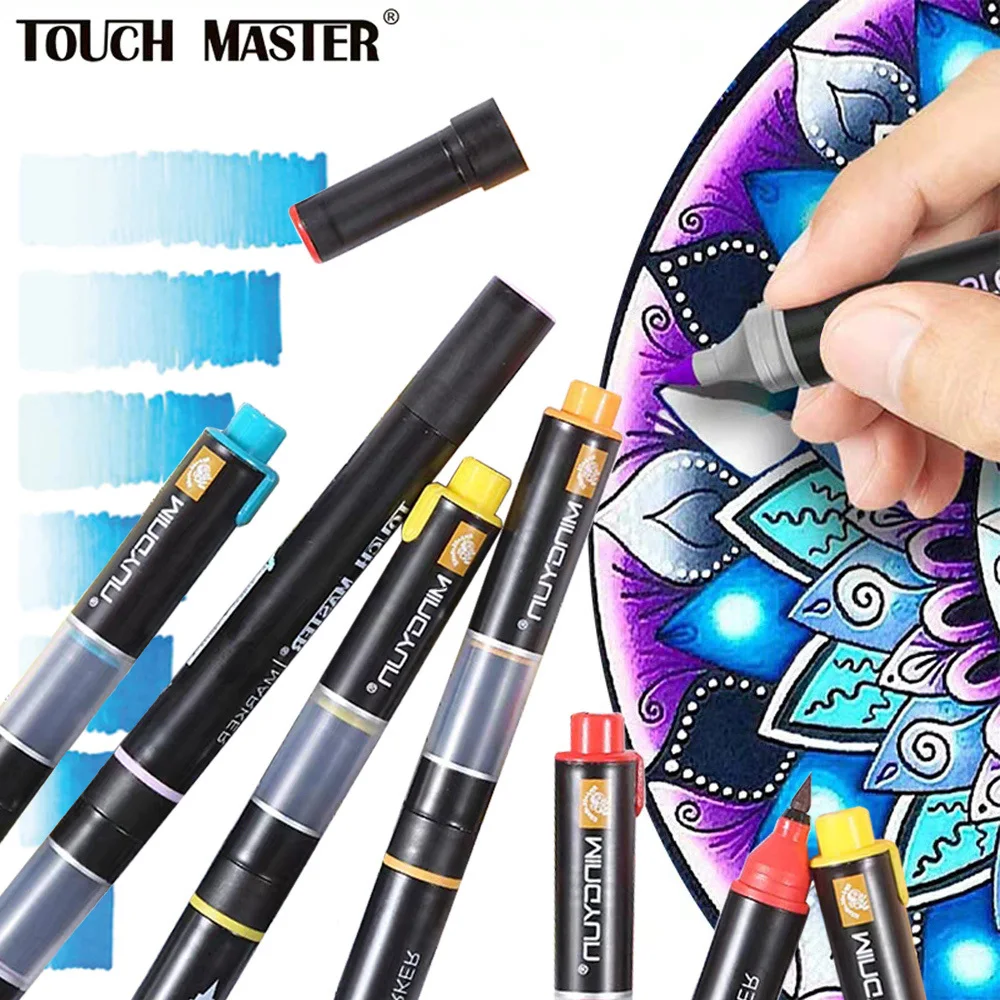

Stabilo Chameleon Brush Pen 20 Gradient Colors Dual Head Alcohol Copic Markers Art Supplies Soft Calligraphy Pens Markers Manga