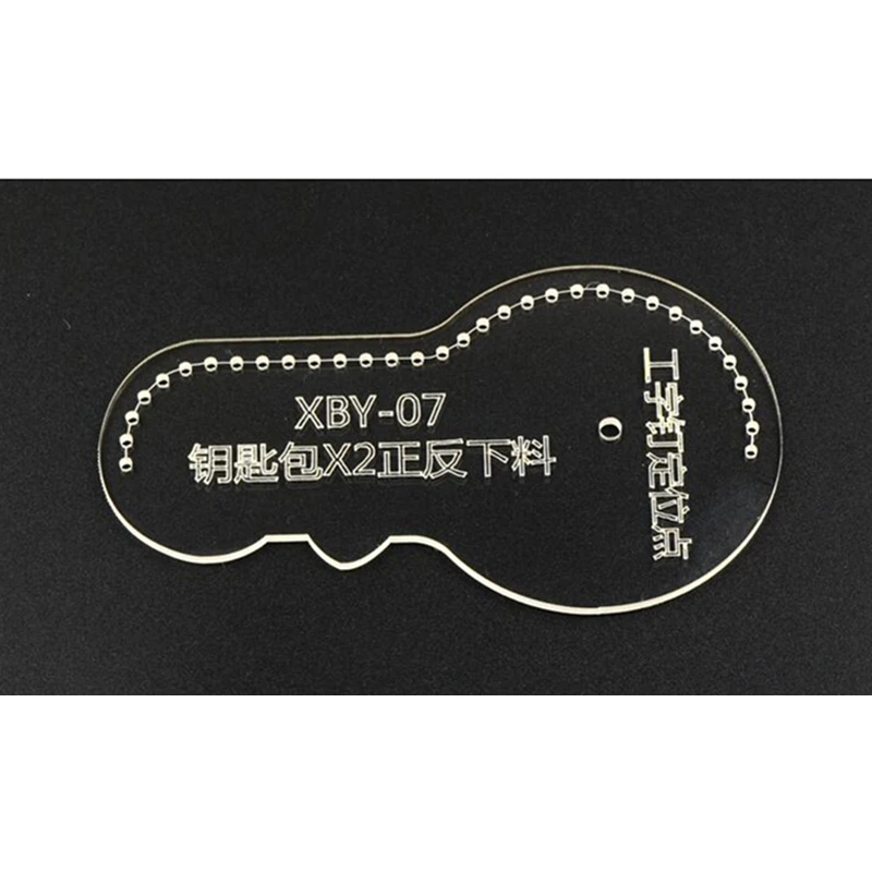 1Set Acrylic Key case set Leather Template Model Handwork Leather Craft Sewing Pattern Tools