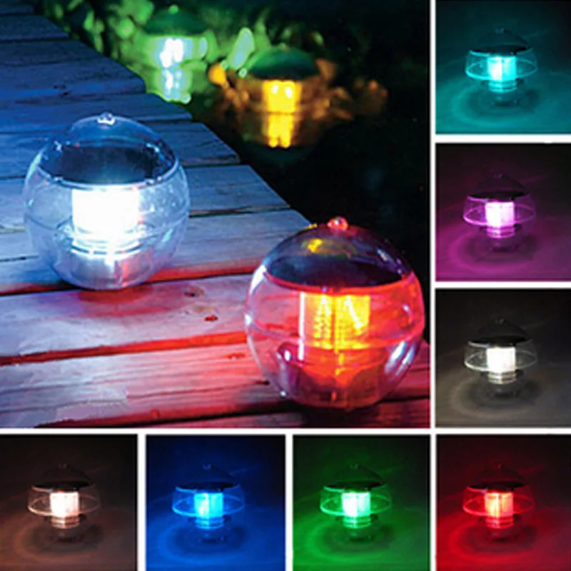 

Solar Power Floating RGB Colors Light LED Night View Lamp for Garden Decoration Outdoor Waterproof Solar LED Bulbs Ball Light