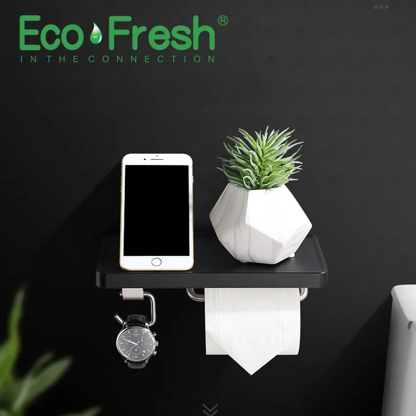 Ecofresh Бытовая нержавеющая сталь креативный держатель для рулонной бумаги, полотенец, туалетный настенный держатель для туалетной бумаги
