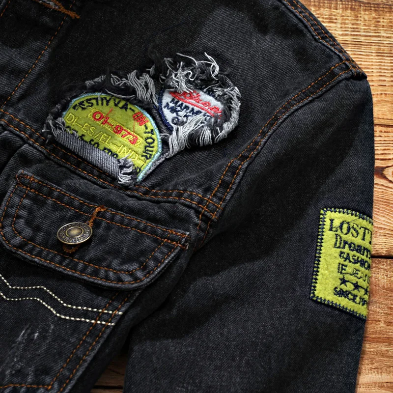 New Denim Jacket Men College Outwear Jeans Jacket and Coats Korean Style Windbreaker Jacket Wind Breaker Casual Jackets New Denim Jacket Men College Outwear Jeans Jacket and Coats Korean Style Windbreaker Jacket Wind Breaker Casual Jackets