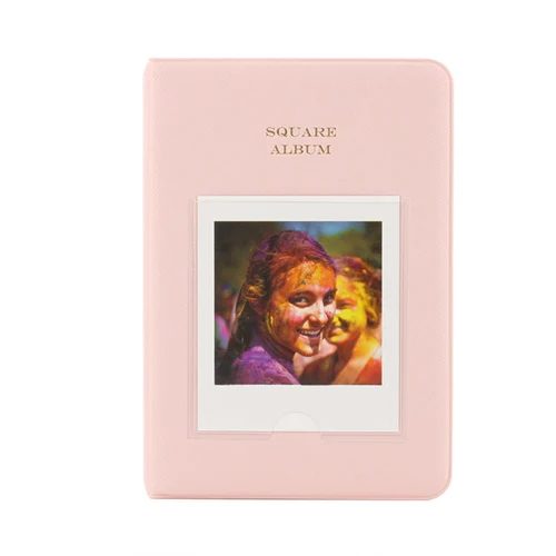 64 кармана фотоальбом книга имя карты для квадратных SQ10 SQ6 SQ20 камера и Fujifilm Instax Share SP-3 смартфон принтер пленки - Цвет: Pink