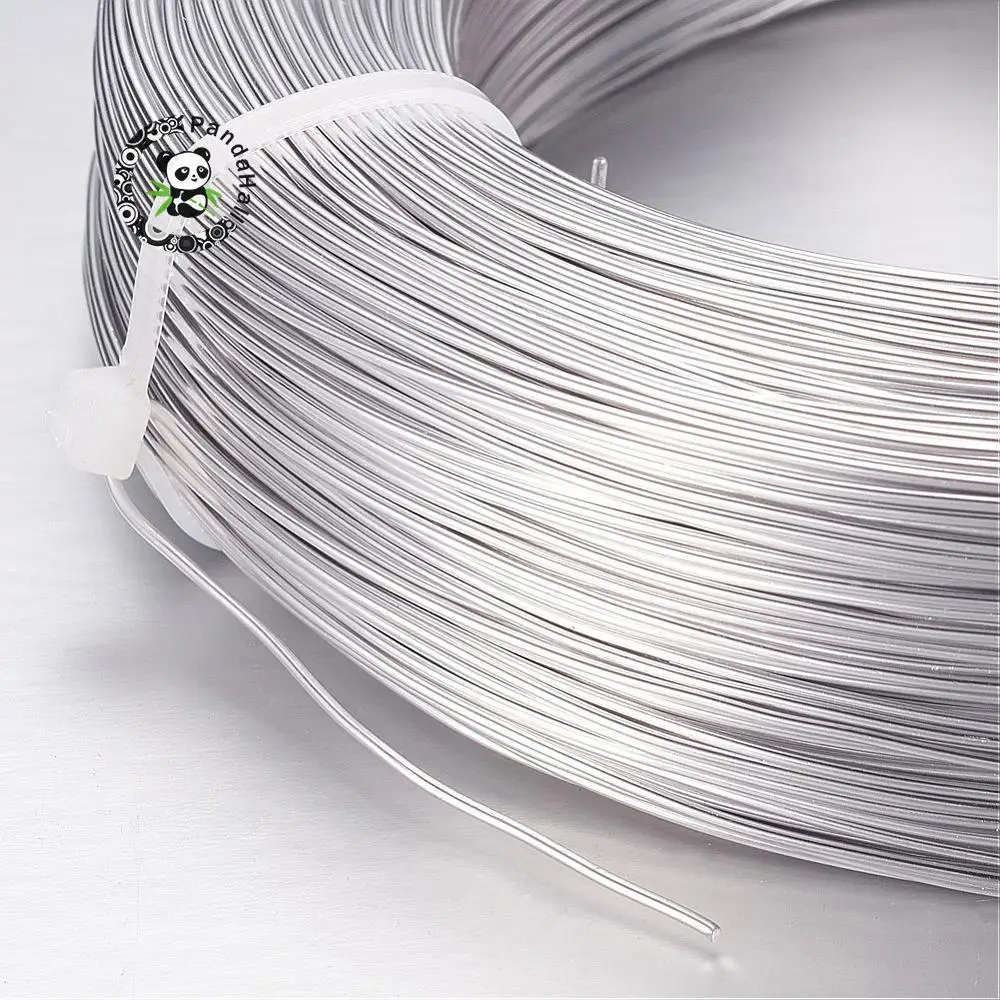 Алюминиевая проволока для изготовления ювелирных изделий 3 мм около 26 м/рулон - Цвет: Silver