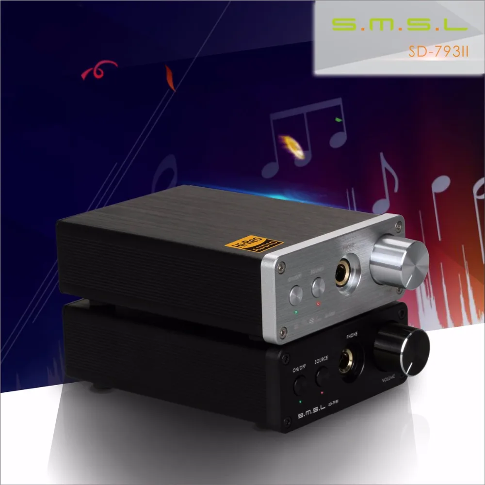 SMSL SD-793II усилитель аудио PCM1793 dac аудио hifi мини усилитель мощности регулятор громкости усилитель для наушников
