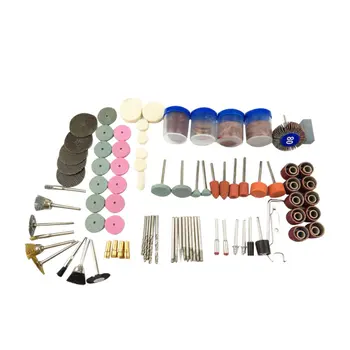 

161Pcs Rotary Power Tool Grinder Accessories Fits for Sanding Polishing Grinding Cleaning Derusting Dusting Accessories