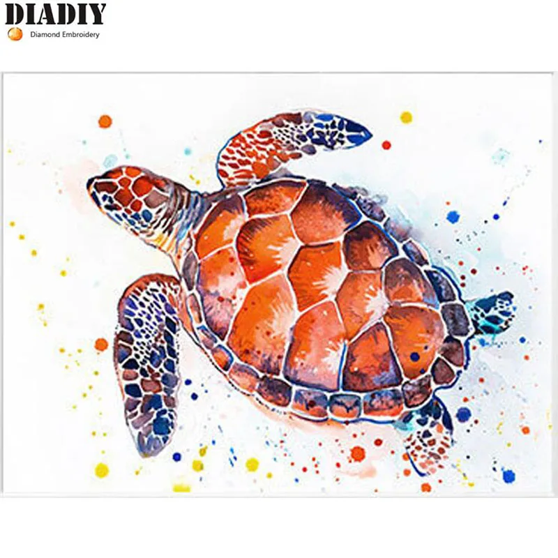 5D Full Diamond Embroidery Crystals Diamond Mosaic Picture Sea Turtle