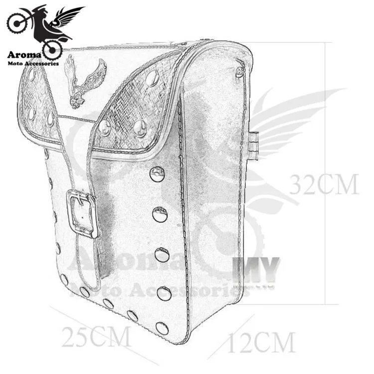 Высокое качество кожа орел стиль наклейка retor кафе unviersal мото седло сумки мото rbike боковые сумки для harley moto rcycle saddlebag