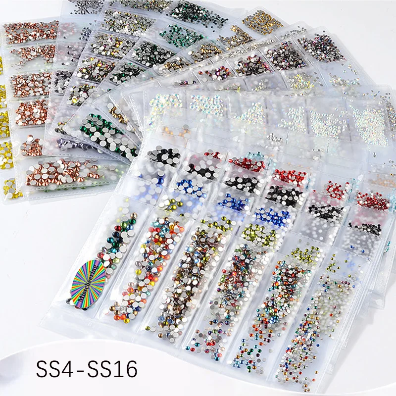

SS4-SS16 Nail Art Rhinestone Flat back Shiny Crystal DIY Jewelry Diamonds Design Manicure Accessories