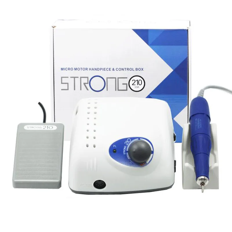

65W Strong 210 Nail Drill 35000RPM Electric Nail File with Nail Drill Handpiece Manicure Machine