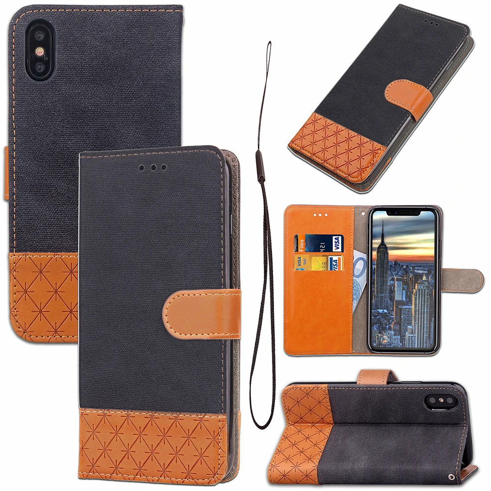Buy New PU Leather Case for Apple iPhone X Cover with