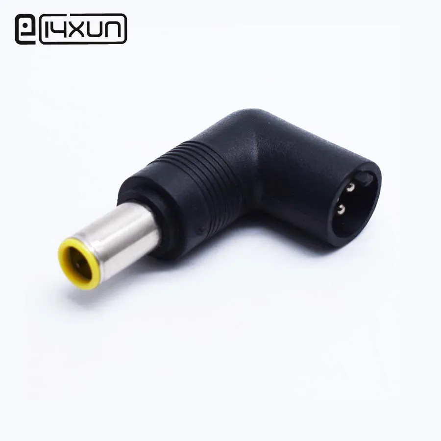 1pcs 7.9*5.0mm Male Plug with Tip to 3Pin Male Plug Right Angle DC