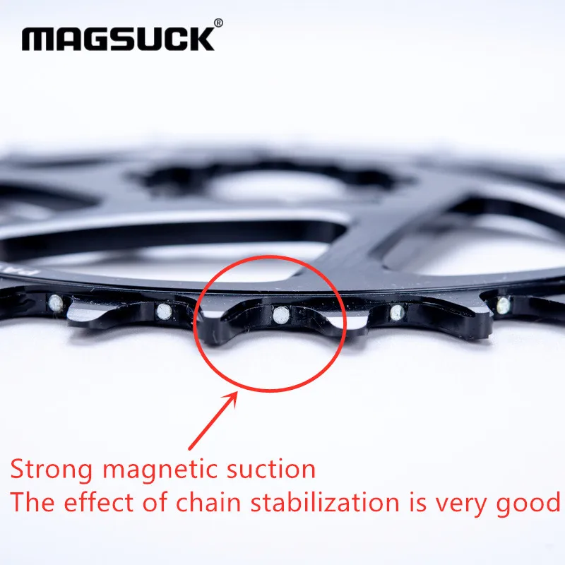 MagSuck велосипедная Одиночная цепь 3 мм смещение Cinch NEXT SLG4 R SL Узкие Широкие зубы супер сильная Магнитная сила стабильная конструкция цепи