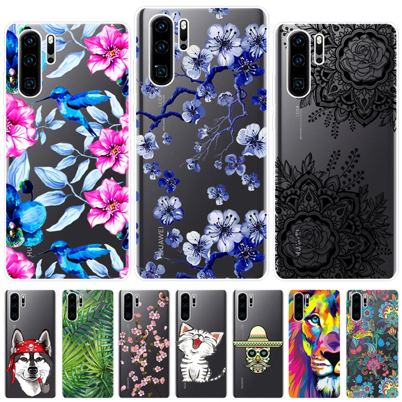 Чехлы для Huawei P30 Pro VOG-L29 VOG-L09 цветной мягкий силиконовый защитный чехол телефона