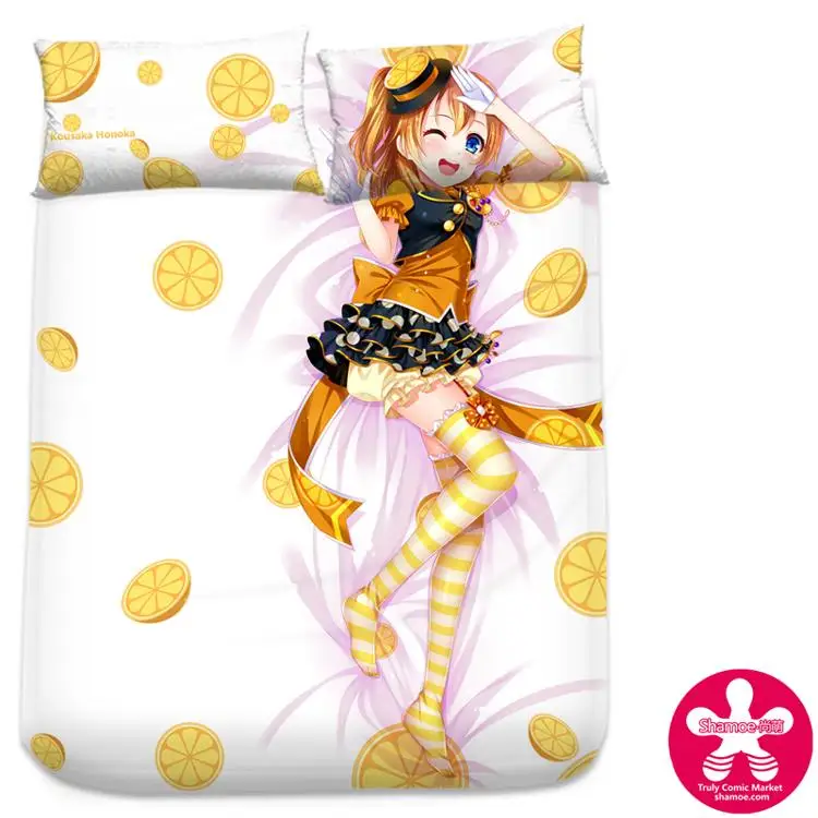 Аниме Love Live Kousaka Honoka молочный шёлковый наматрасник простыня покрывало потайная