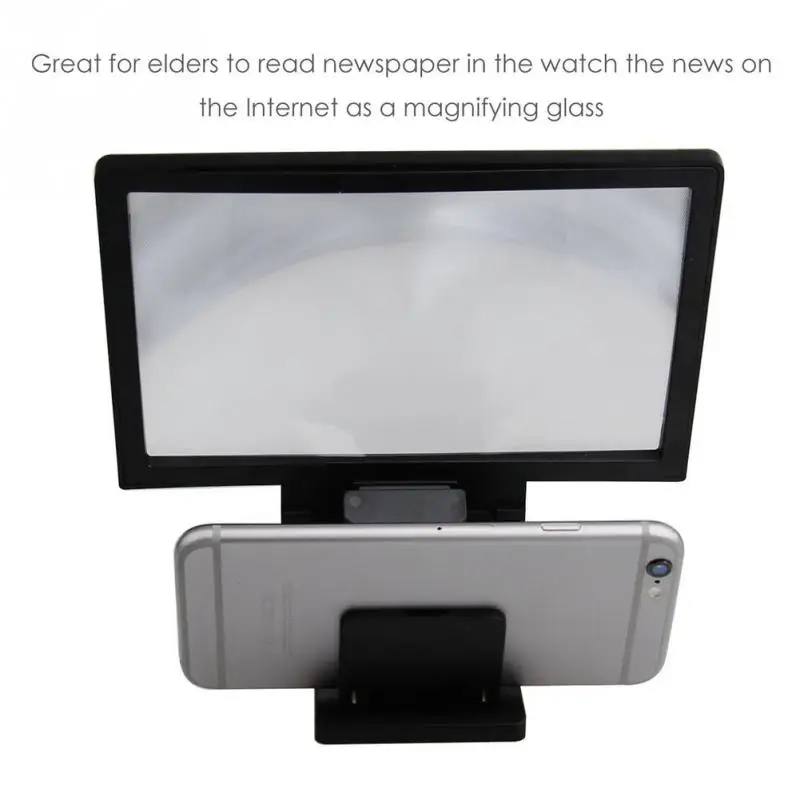 

3D Screen Magnifier HD video Amplifier with Foldable Holder Stand for iphone 6 7 8 FOR Sumsung Galaxy S6 S5 S4 S3 Protect Eyes