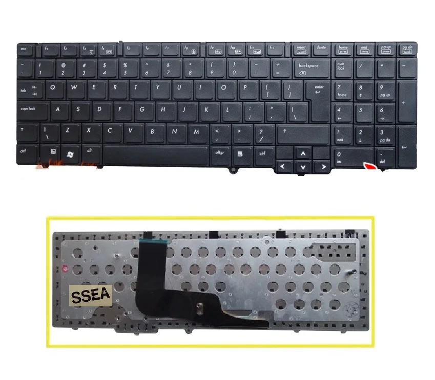 Wholesale HP US black Keyboard for ProBook 6550b 6555b