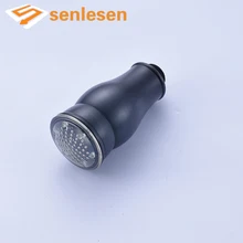 Масло втирают Бронзовый кухонный смеситель насадка для душа материал с светодиодный свет