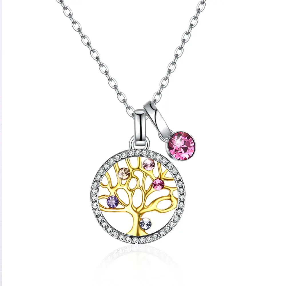 

The crystal comes from the Swarovski element S925 sterling silver multiple Difa life tree crystal pendant necklace SVN325