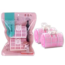 1 комплект Пластиковые Хомуты рессор бигуди для завивки волос DIY инструмент для укладки кудри парикмахерские инструменты розовый