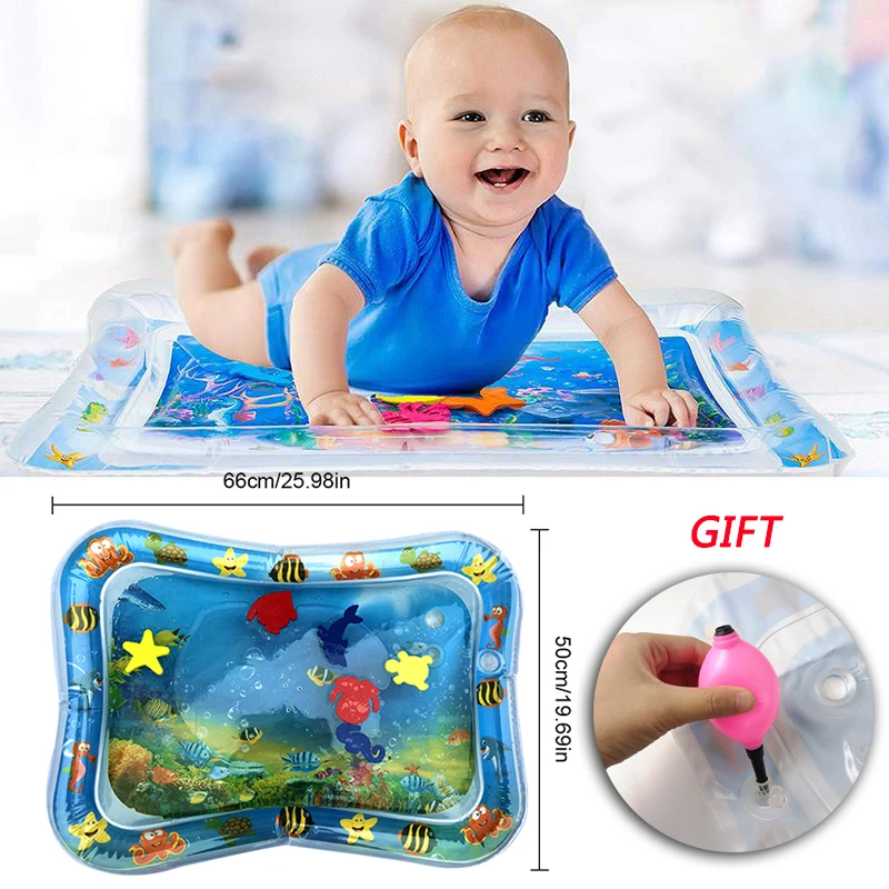 2018 Creative Baby Inflatable Patted Pad Baby Inflatable Water Cushion Prostrate Water Cushion Pat Pad The Fun Water Play Mat