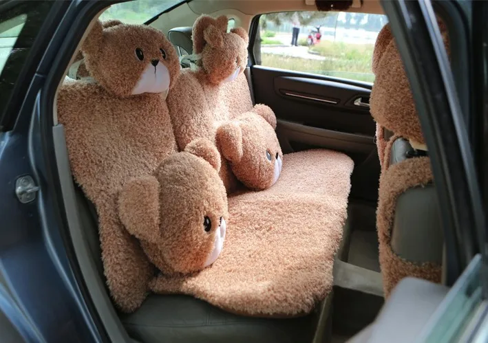 Универсальный чехол для автомобильного сиденья MeimeiBear Вельветовая Подушка на 5