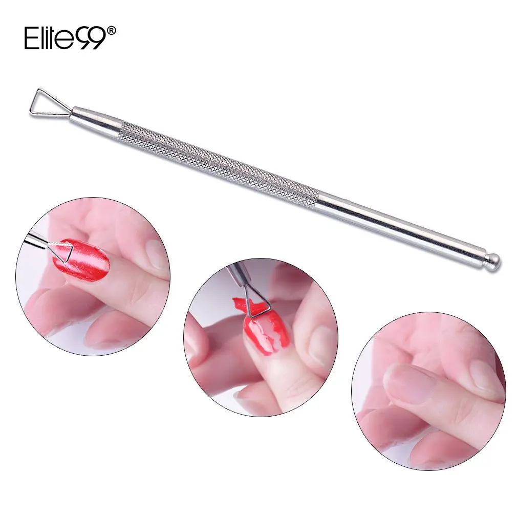 Elite99 треугольная палочка УФ-Гель-лак для снятия лака из нержавеющей стали инструмент для маникюра ногтей для снятия лака