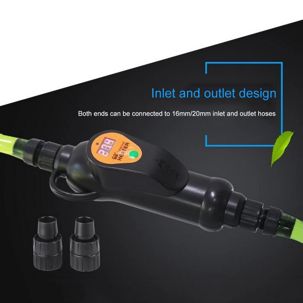 

Adjustable Temperature External Heater 20 To 35 Degree 220V Aquarium Fish Tank LCD Dispaly EH-300/500 300/500w Standard Adapter