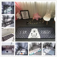 Европейский стиль геометрический alfombra для гостиной коврик для прихожей Противоскользящий коврик для ванной комнаты впитывающий воду кухонный ковер