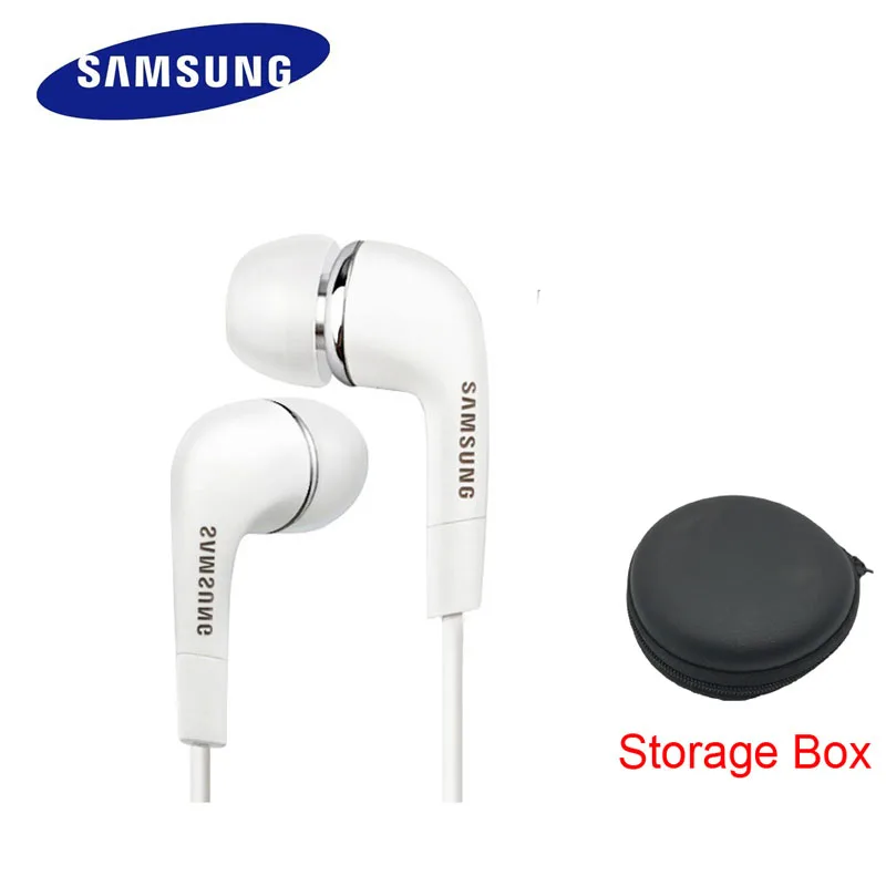 Samsung EO-EG920LWGH59 Проводные 3,5 мм гарнитуры с микрофоном 1,2 м в уши стерео спортивные наушники для samsung S8 S8Edge S9 в розничной упаковке - Цвет: EHS64 White