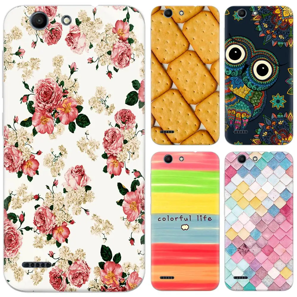 

Phone Case For Vodafone Smart E8 5-inch Cute Cartoon High Quality Painted TPU Soft Silicone Skin Back Cover Shell