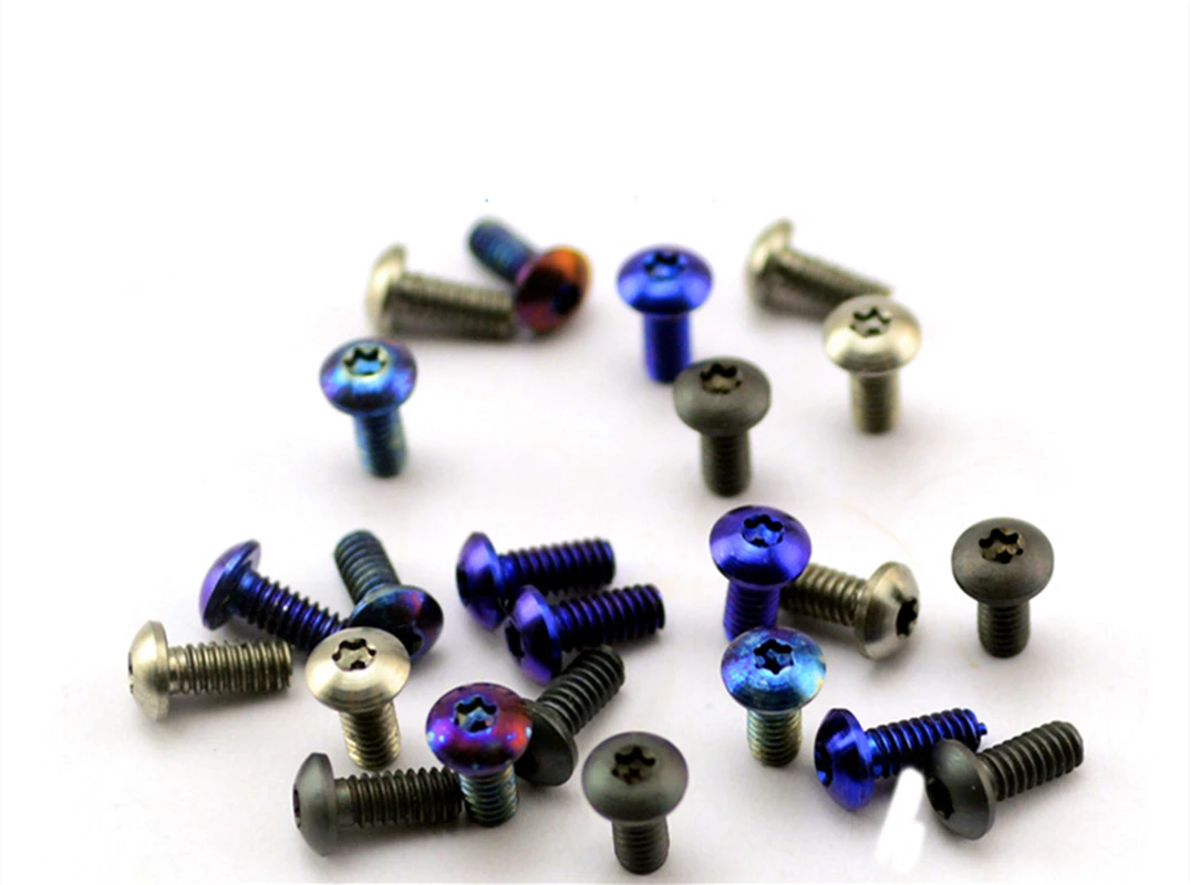 5pcs Titanium Alloy T6 Plum Screws Folding Knife Back Clip Screw Diy Knife Handle Accessories